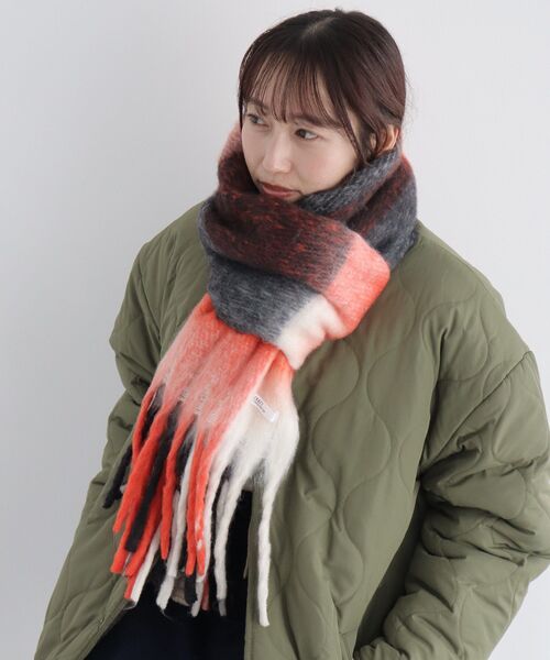 CRAFT STANDARD BOUTIQUE（クラフトスタンダードブティック）の「チェックストール（ストール/ショール・レディース・レッド/ブラウン/グリーン/ブルー・FREE）」の7枚目の写真