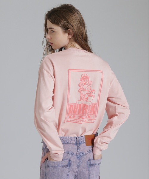 AVIREX（アヴィレックス）の「25SS TOMCAT T-SHIRT/トムキャット ロングスリーブTシャツ（Tシャツ/カットソー・レディース・ブラック/ピンク/オフホワイト・F）」の3枚目の写真