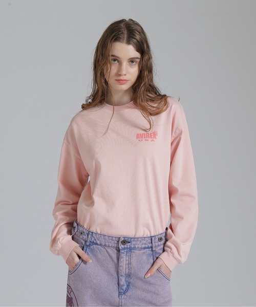 AVIREX（アヴィレックス）の「25SS TOMCAT T-SHIRT/トムキャット ロングスリーブTシャツ（Tシャツ/カットソー・レディース・ブラック/ピンク/オフホワイト・F）」の4枚目の写真