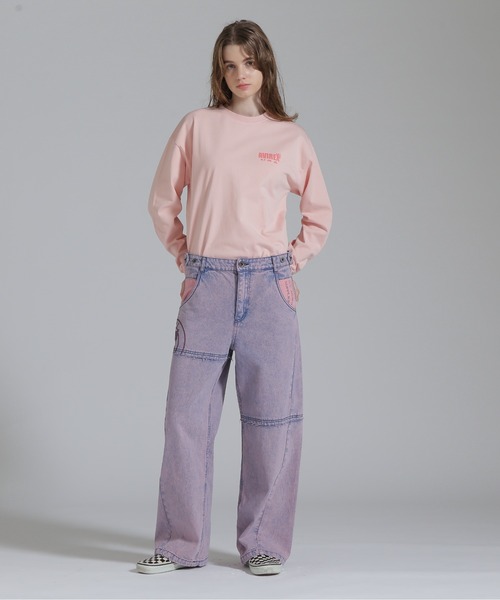 AVIREX（アヴィレックス）の「25SS TOMCAT T-SHIRT/トムキャット ロングスリーブTシャツ（Tシャツ/カットソー・レディース・ブラック/ピンク/オフホワイト・F）」の5枚目の写真