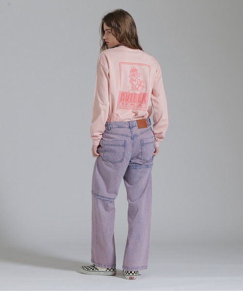 AVIREX（アヴィレックス）の「25SS TOMCAT T-SHIRT/トムキャット ロングスリーブTシャツ（Tシャツ/カットソー・レディース・ブラック/ピンク/オフホワイト・F）」の6枚目の写真