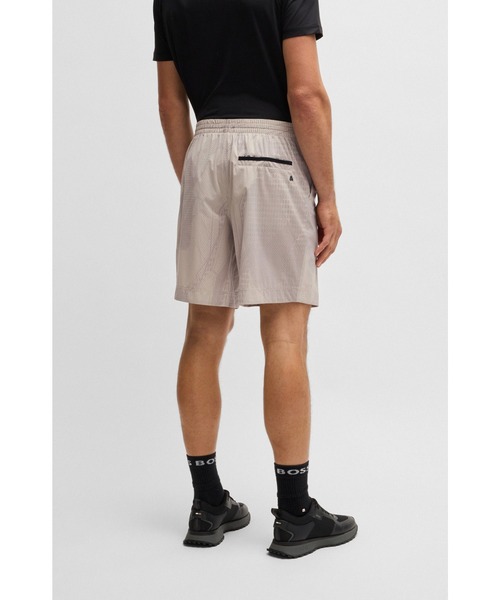 マッキー【新品未使用】HUGO BOSSアクティブ ラミネートメッシュ ジ セール】アクティブ ラミネートメッシュ ショートパンツ オール