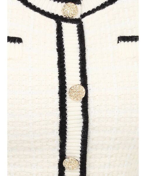 RESEXXY（リゼクシー）の「ツイードニットバイカラートップス【セットアップ着用可能】（ニット/セーター・レディース・ブラック/ブルー/ホワイト・FREE）」の18枚目の写真