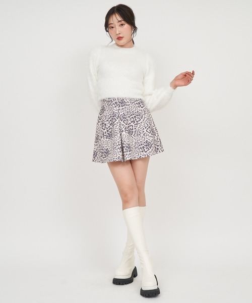 ROYAL PARTY(ロイヤルパーティー)の「ふわふわプチハイラメニットトップス(ニット/セーター・レディース・ブラック/ブルー/オフホワイト/ピンク・FREE)」の10枚目の写真