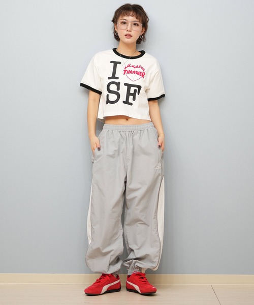THRASHER(スラッシャー)の「THRASHER/スラッシャー アイラブTシャツ 252TH2ST031(Tシャツ/カットソー・レディース・ホワイト/ブラック・M/L)」の1枚目の写真