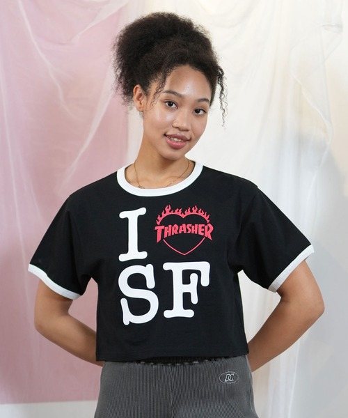 THRASHER(スラッシャー)の「THRASHER/スラッシャー アイラブTシャツ 252TH2ST031(Tシャツ/カットソー・レディース・ホワイト/ブラック・M/L)」の15枚目の写真