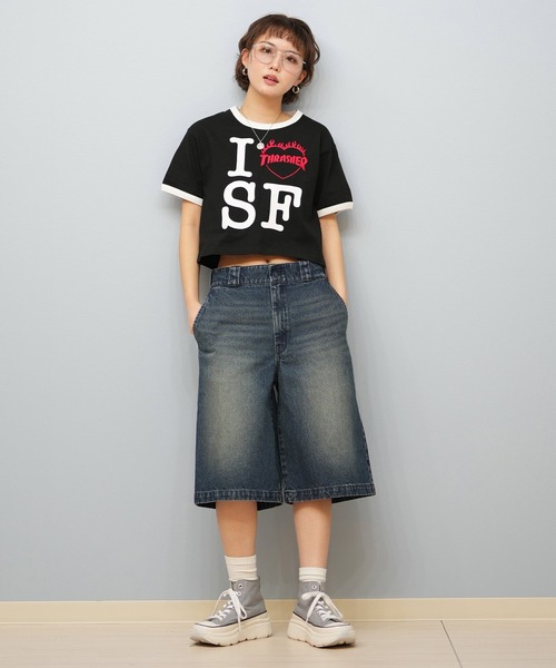 THRASHER(スラッシャー)の「THRASHER/スラッシャー アイラブTシャツ 252TH2ST031(Tシャツ/カットソー・レディース・ホワイト/ブラック・M/L)」の12枚目の写真
