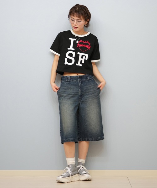 THRASHER(スラッシャー)の「THRASHER/スラッシャー アイラブTシャツ 252TH2ST031(Tシャツ/カットソー・レディース・ホワイト/ブラック・M/L)」の13枚目の写真