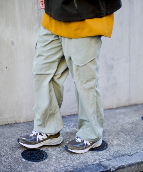 Snow Peak（スノーピーク）の「TAKIBI Weather Cloth Pants 難燃（カーゴパンツ・メンズ・ブラック/ライトオリーブ/ダークベージュ・S/M/L/XL）」の7枚目の写真