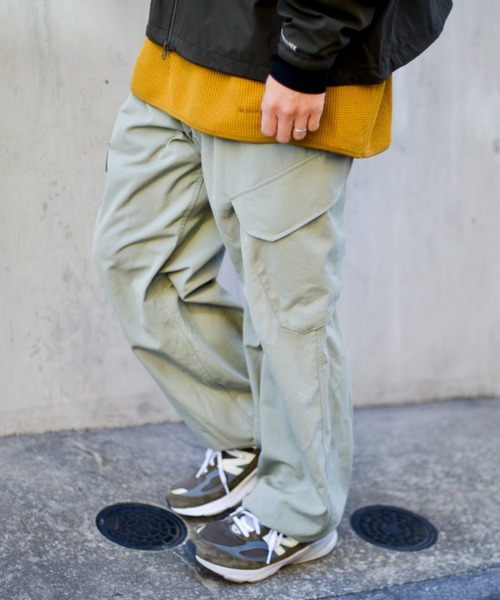 Snow Peak（スノーピーク）の「TAKIBI Weather Cloth Pants 難燃（カーゴパンツ・メンズ・ブラック/ライトオリーブ/ダークベージュ・S/M/L/XL）」の8枚目の写真
