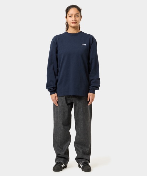 OG LOGO LS TEE / HUF ハフ ヘビーウェイト ロングスリーブT