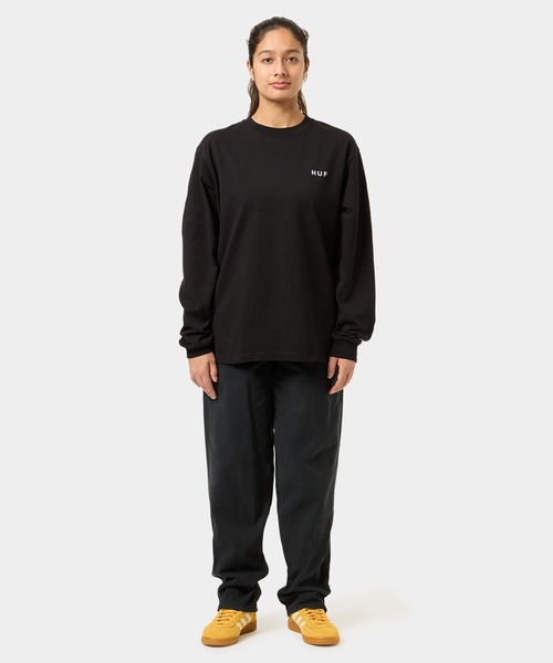 国内即発【HUF】OG LOGO LS TEE (BLACK) SIZE S 最後の1点限り OG LOGO LS SHIRT - HUF Worldwide JP