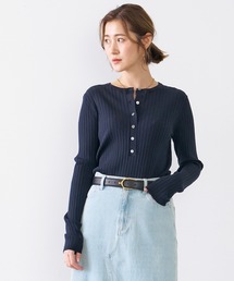 MICA&DEAL | ヘンリーネックワイドリブプルオーバー(ニット/セーター)