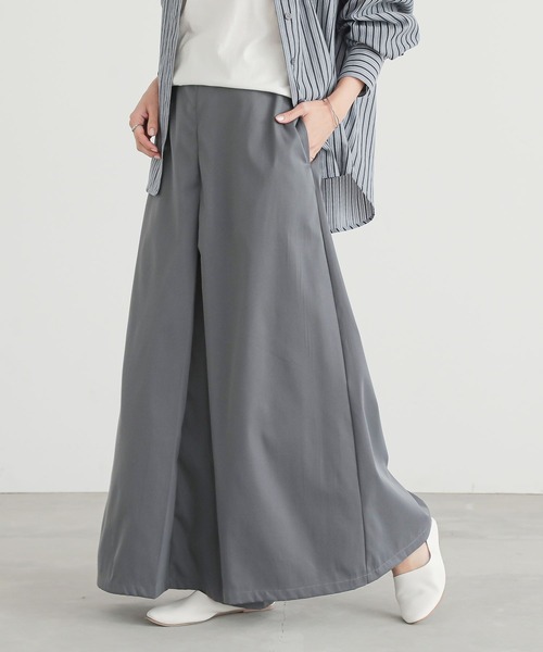 n'OrLABEL（ノアールレーベル）の「『スカート見えパンツ』（その他パンツ・レディース・ベージュ/ブラック/グレー・2/1）」の3枚目の写真