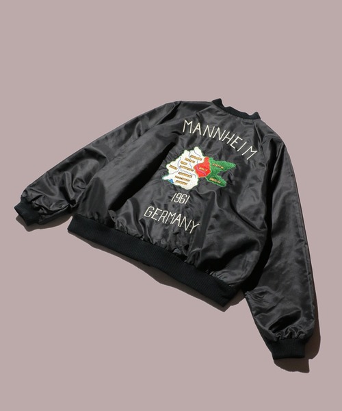 美品 THRIFTY LOOK パッチワーク ジャケット ミリタリー ブラック セール】THRIFTY LOOK / スリフティールック REVERSIBLE