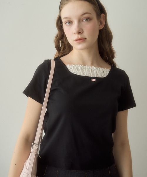 Birthday room(バースデイルーム)の「ローズモチーフカットソー/rose motif cut and sew(Tシャツ/カットソー・レディース・アイボリー/ブラック・FREE)」の14枚目の写真