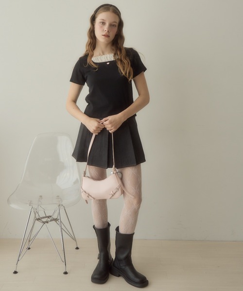Birthday room(バースデイルーム)の「ローズモチーフカットソー/rose motif cut and sew(Tシャツ/カットソー・レディース・アイボリー/ブラック・FREE)」の17枚目の写真