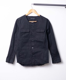 in the attic（インジアティック）の「【in the attic】ノーカラーミリタリーシャツ（シャツ/ブラウス）」