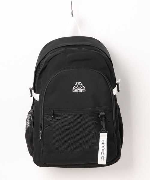 Kappa(カッパ)の「撥水バックパック(バックパック/リュック・メンズ・ベビーピンク/ブラック×ホワイト/ブラック×ブルー・FREE)」の1枚目の写真