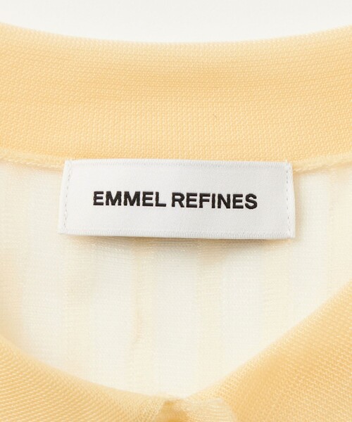EMMEL REFINES（エメルリファインズ）の「＜EMMEL REFINES＞EM シアーニット シャツ（シャツ/ブラウス・レディース・ライム/クリーム・FREE）」の12枚目の写真