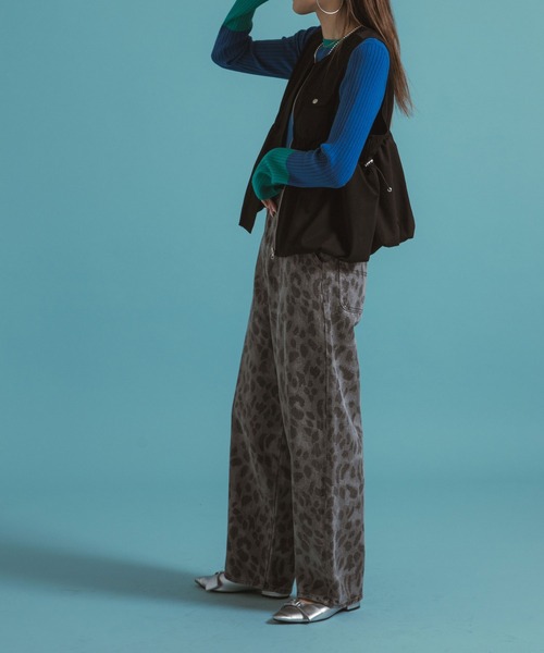 bohmal(ボマール)の「ドロストバルーンベスト(ベスト・レディース・ブラック/アイボリー・FREE)」の20枚目の写真