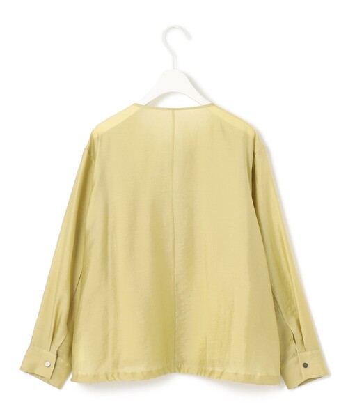 ICB リヨセルナイロンワッシャー ノーカラーブルゾン リヨセルナイロンワッシャー ノーカラーブルゾン（ブルゾン）｜ICB