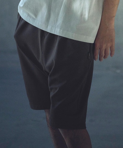 ADAM PATEK（アダムパテック）の「ADAMPATEK/ripple sarouel short pants/リップルサルエルショートパンツ（その他パンツ・メンズ・ブラック/チャコール・1/2）」の6枚目の写真