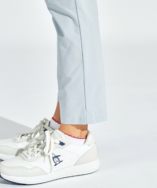 MUNSINGWEAR(マンシングウェア)の「【le coq sportif GOLF】撥水/ストレッチインサイドメッシュ9分丈パンツ ゴルフウェア(その他パンツ・レディース・グレー/ブラック・S/M/L/XL/3L)」の6枚目の写真