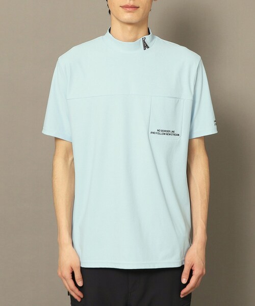 セール】UVカット/吸水速乾 モックネックポケットT（Tシャツ