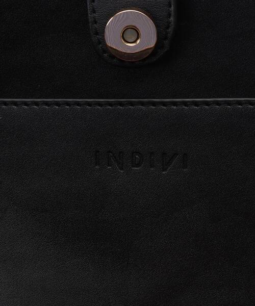 INDIVI（インディヴィ）の「【雑材】合皮ハンドルかごバッグ（トートバッグ・レディース・ブラック/キャメル・00）」の11枚目の写真