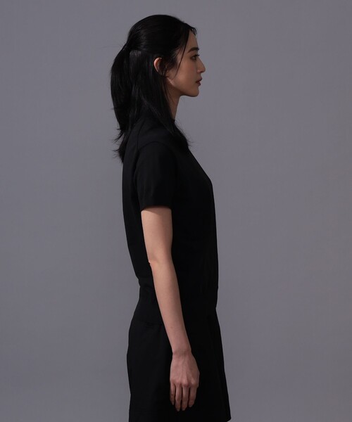 BEAMS GOLF(ビームスゴルフ)の「〈WOMEN〉B.G.THREE / ALL-TIME モックネック ニット(Tシャツ/カットソー・レディース・ネイビー/ブラック・MEDIUM/LARGE)」の7枚目の写真