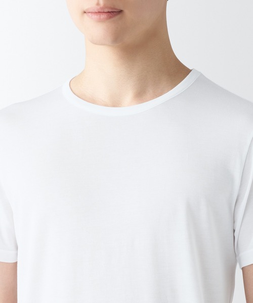 紳士 ひんやりなめらか クルーネック半袖Tシャツ（インナー