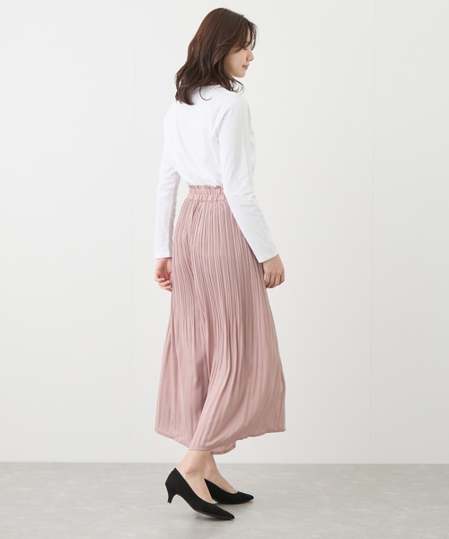 Jayro（ジャイロ）の「ビンテージサテン消しプリーツパンツ（その他パンツ・レディース・チャコールグレー/オフホワイト/ブルー/ブラック/グレー系その他/ピンク・M）」の17枚目の写真