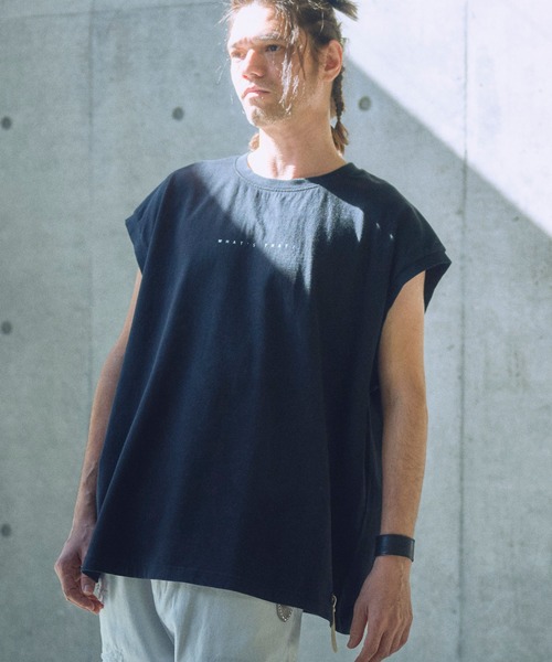ADAM PATEK(アダムパテック)の「mta554-paranoid sleeveless ノースリーブ(その他トップス・メンズ・ブラック/ホワイト/パープル・2/1)」の5枚目の写真