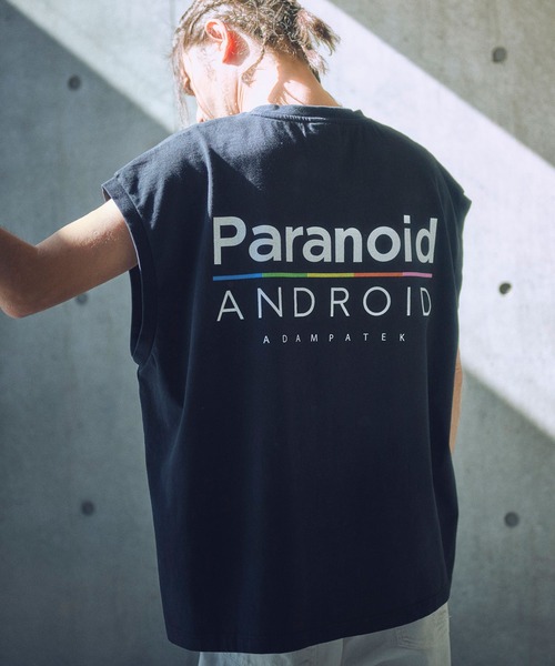 ADAM PATEK(アダムパテック)の「mta554-paranoid sleeveless ノースリーブ(その他トップス・メンズ・ブラック/ホワイト/パープル・2/1)」の6枚目の写真