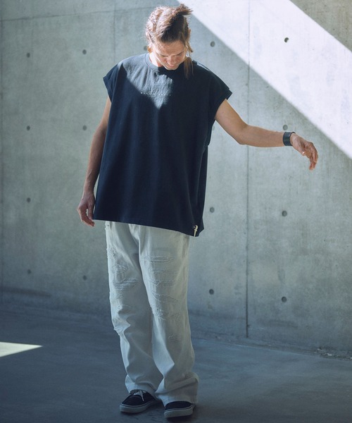 ADAM PATEK(アダムパテック)の「mta554-paranoid sleeveless ノースリーブ(その他トップス・メンズ・ブラック/ホワイト/パープル・2/1)」の9枚目の写真