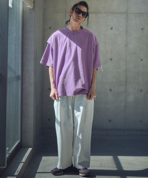 ADAM PATEK(アダムパテック)の「mta554-paranoid sleeveless ノースリーブ(その他トップス・メンズ・ブラック/ホワイト/パープル・2/1)」の15枚目の写真