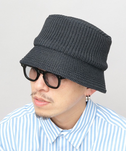 9542◆バーニーズ◆春夏サーモハット◆定価17,600円◆ブルーネイビー 9542◇バーニーズ◇春夏サーモハット◇定価17,600円◇ブルー