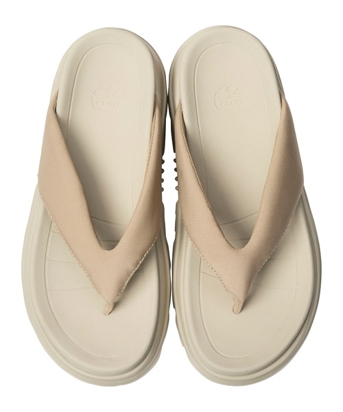 SHAKA(シャカ)の「SHAKA 厚底 パフィ トングサンダル KHAZANA THONG EX(サンダル・レディース・ブラック/ボルドー/ナチュラル・23/24/25/26/27/22/28)」の7枚目の写真