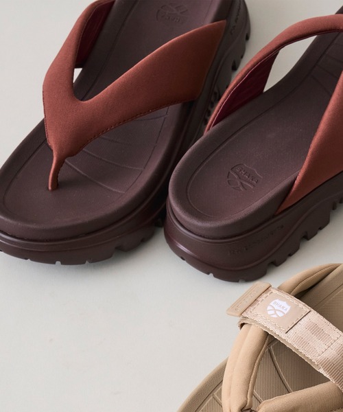 SHAKA(シャカ)の「SHAKA 厚底 パフィ トングサンダル KHAZANA THONG EX(サンダル・レディース・ブラック/ボルドー/ナチュラル・23/24/25/26/27/22/28)」の16枚目の写真