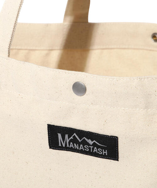 MANASTASH（マナスタッシュ）の「MANASTASH/マナスタッシュ/TOON MT. LOGO 2WAY TOTE BAG（トートバッグ・メンズ・ナチュラル・F）」の9枚目の写真