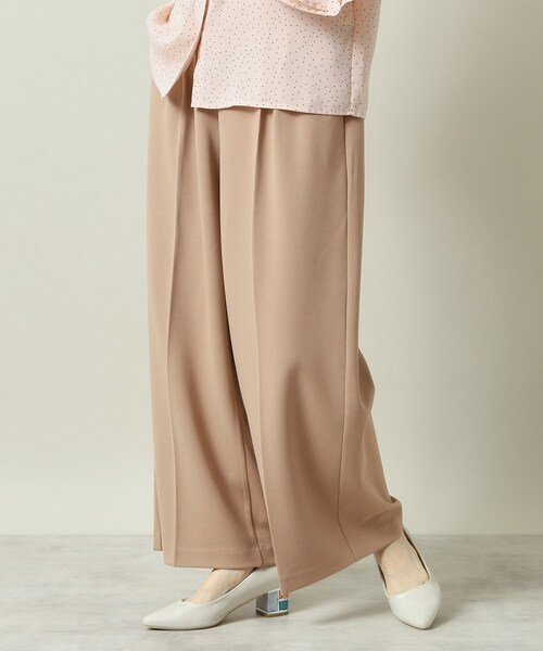 ITS'DEMO（イッツデモ）の「【洗濯機OK／吸水速乾／UVカット】カットジョーゼットパンツ（その他パンツ・レディース・ブラック/ナチュラル/ブラウン系・00）」の18枚目の写真