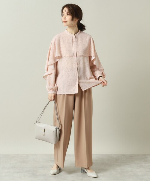 ITS'DEMO（イッツデモ）の「【洗濯機OK／吸水速乾／UVカット】カットジョーゼットパンツ（その他パンツ・レディース・ブラック/ナチュラル/ブラウン系・00）」の19枚目の写真