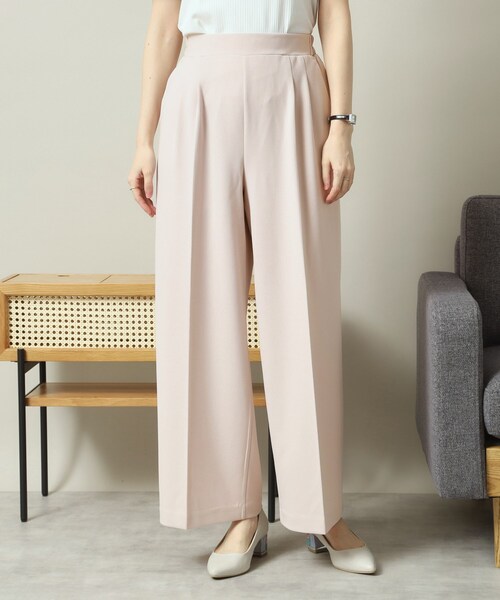 ITS'DEMO（イッツデモ）の「【洗濯機OK／吸水速乾／UVカット】カットジョーゼットパンツ（その他パンツ・レディース・ブラック/ナチュラル/ブラウン系・00）」の6枚目の写真