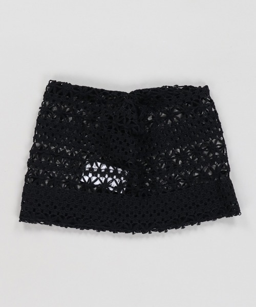 SPINNS(スピンズ)の「猫耳ニット帽/レース(ニットキャップ/ビーニー・レディース・ホワイト/ブラック・ONESIZE)」の5枚目の写真