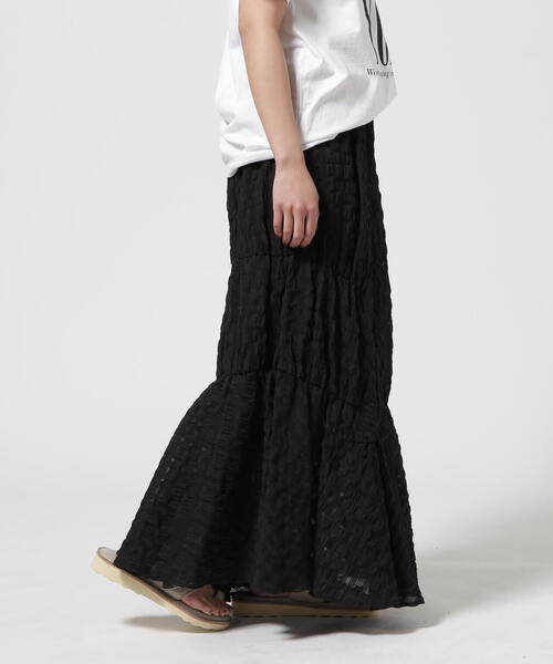 セール】DROIT BELLO(ドロイトベロ) チェックボリュームスカート