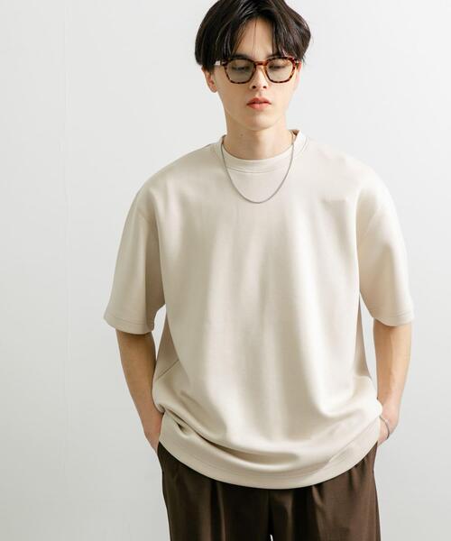 SENSE OF PLACE by URBAN RESEARCH（センスオブプレイスバイアーバンリサーチ）の「『一部WEB限定カラー』『ユニセックス』ダンボールポンチショートスリーブTシャツ（Tシャツ/カットソー・メンズ・ライトグレー/ブルー/ネイビー/ホワイト/ブルー系その他/チャコールグレー/ブラック/ライトベージュ・MEDIUM/LARGE）」の12枚目の写真