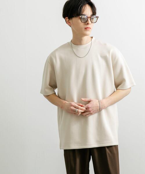 SENSE OF PLACE by URBAN RESEARCH（センスオブプレイスバイアーバンリサーチ）の「『一部WEB限定カラー』『ユニセックス』ダンボールポンチショートスリーブTシャツ（Tシャツ/カットソー・メンズ・ライトグレー/ブルー/ネイビー/ホワイト/ブルー系その他/チャコールグレー/ブラック/ライトベージュ・MEDIUM/LARGE）」の13枚目の写真