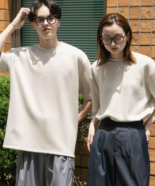 SENSE OF PLACE by URBAN RESEARCH（センスオブプレイスバイアーバンリサーチ）の「『一部WEB限定カラー』『ユニセックス』ダンボールポンチショートスリーブTシャツ（Tシャツ/カットソー・メンズ・ライトグレー/ブルー/ネイビー/ホワイト/ブルー系その他/チャコールグレー/ブラック/ライトベージュ・MEDIUM/LARGE）」の15枚目の写真