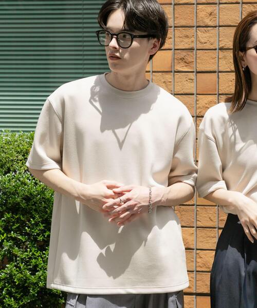 SENSE OF PLACE by URBAN RESEARCH（センスオブプレイスバイアーバンリサーチ）の「『一部WEB限定カラー』『ユニセックス』ダンボールポンチショートスリーブTシャツ（Tシャツ/カットソー・メンズ・ライトグレー/ブルー/ネイビー/ホワイト/ブルー系その他/チャコールグレー/ブラック/ライトベージュ・MEDIUM/LARGE）」の17枚目の写真